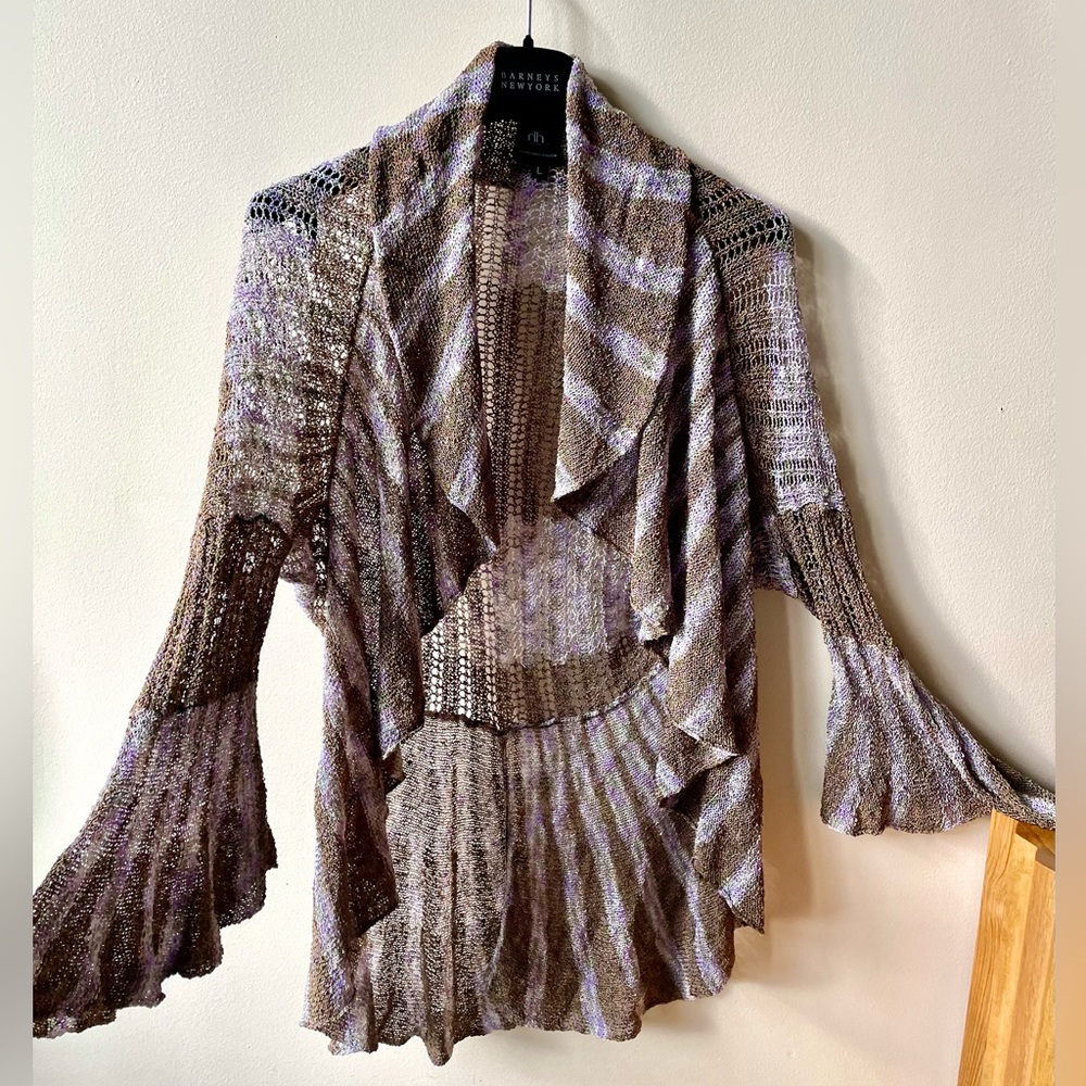 Heidi Hess Hand Knit ‘Butterfly’ Sweater sz L